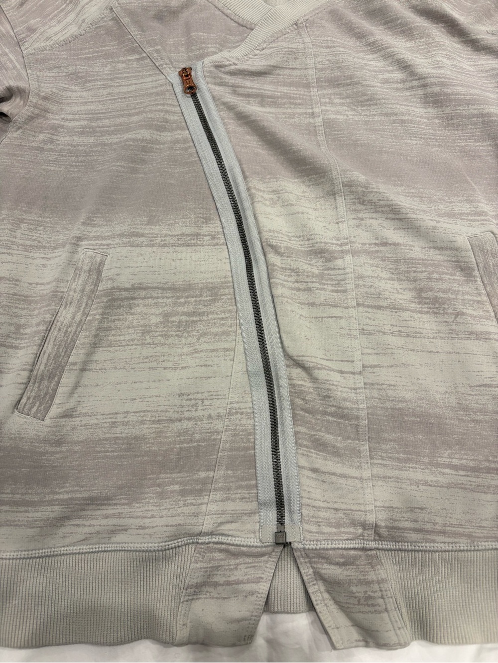 Lululemon Mula Bundle Wrap Jacket Righteous Stripe Silver Spoon Size 6 - Picture 7 of 11